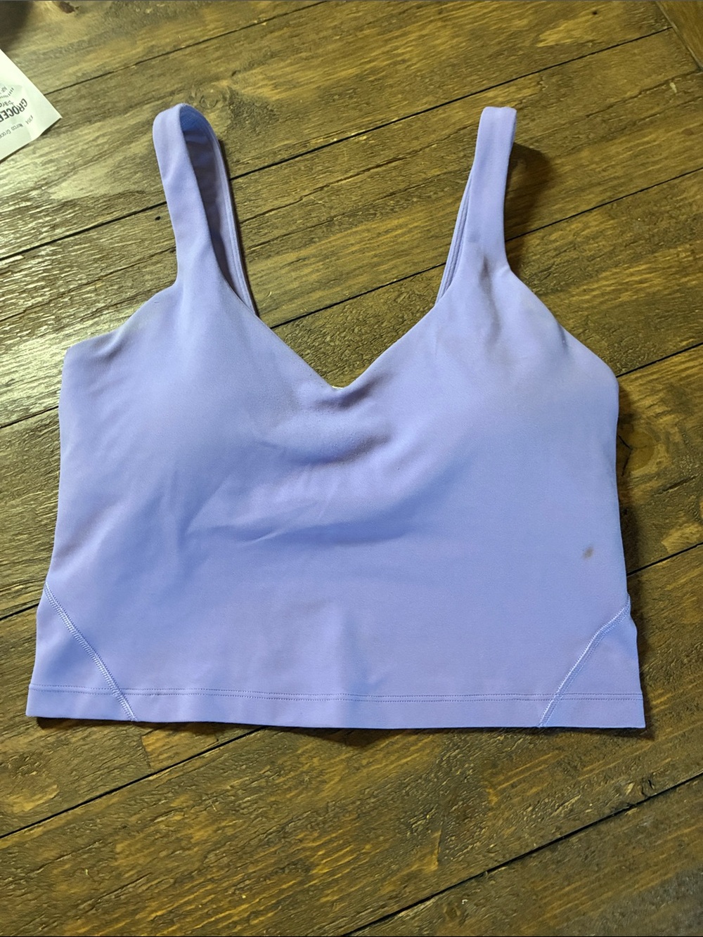 lululemon athletica Lavender V-Neck Cropped Tank